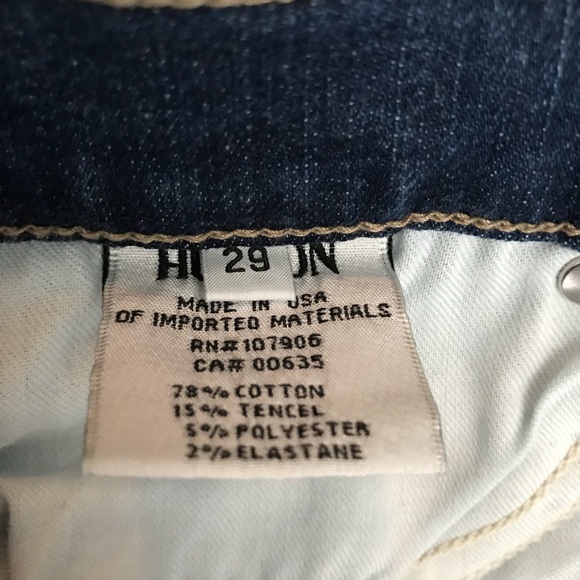 Hudson Midrise Nico Super Skinny Patch Ankle Jeans - Picture 7 of 8